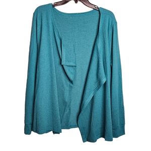 Women's Green Open Front Cardigan Sweater NWOT Unbranded Size Large
